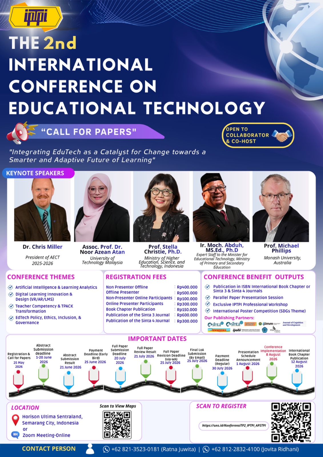 IPTPI Gelar Konferensi Internasional Teknologi Pendidikan Ke-2 di Semarang