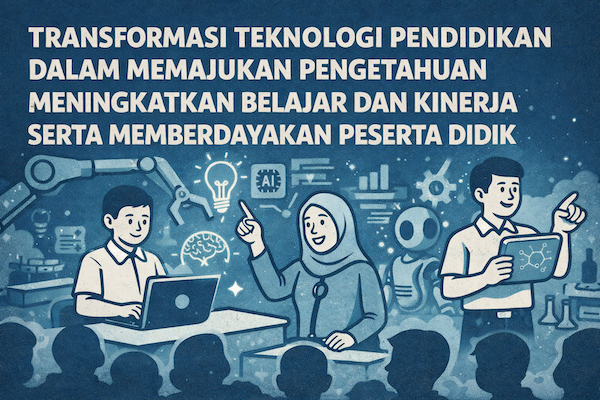 TRANSFORMASI TEKNOLOGI PENDIDIKAN DALAM MEMAJUKAN PENGETAHUAN MENINGKATKAN BELAJAR DAN KINERJA SERTA MEMBERDAYAKAN PESERTA DIDIK